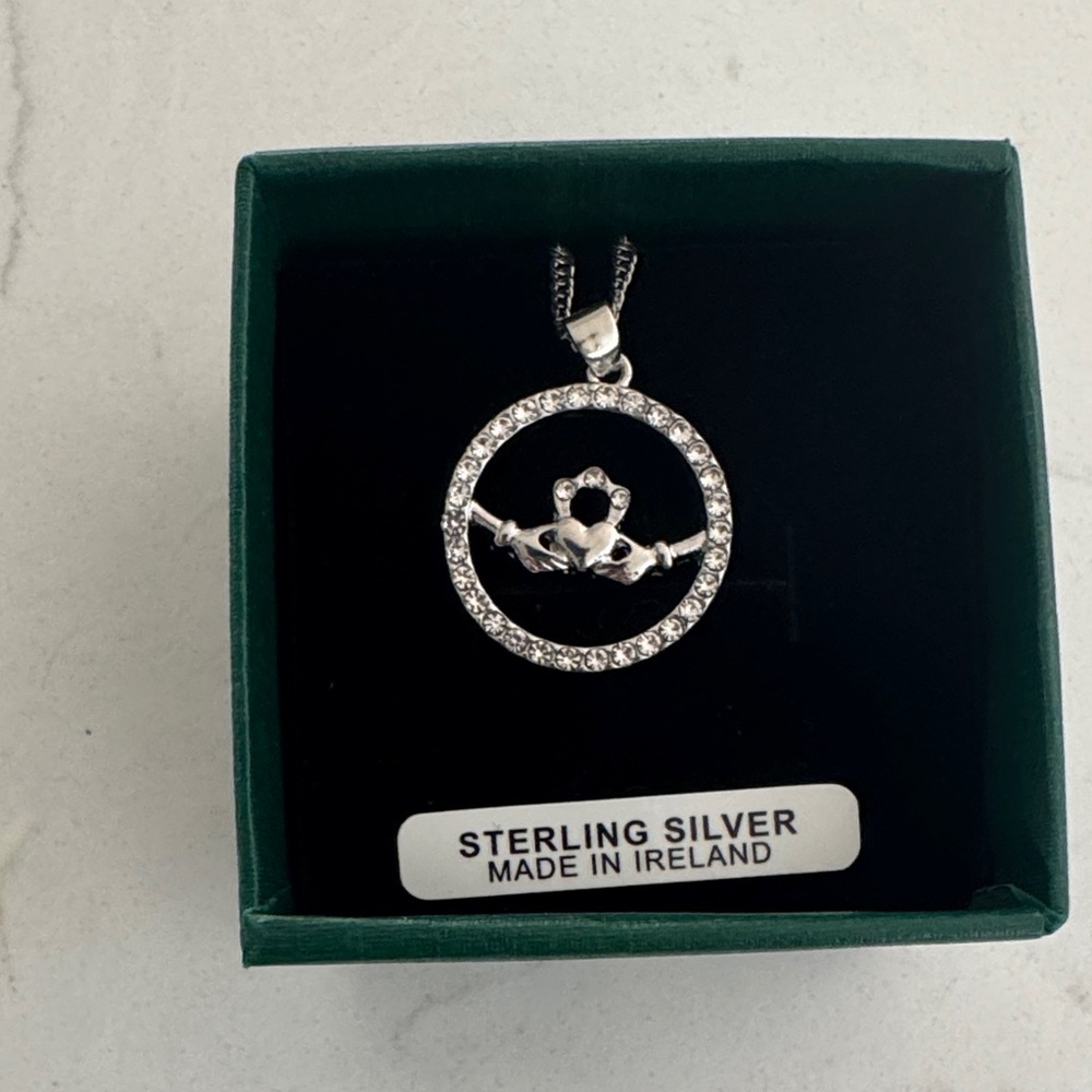 Irish Sterling Silver Pendant Necklace